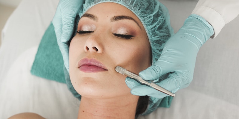 Person with glowing healthy skin after sauna session